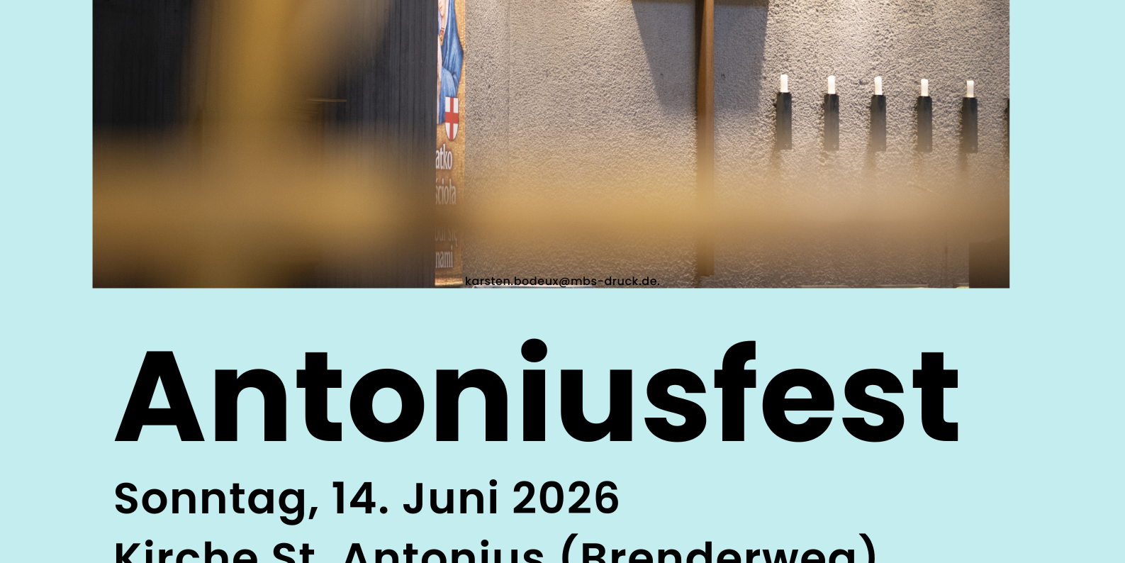 Hinweis Antoniusfest